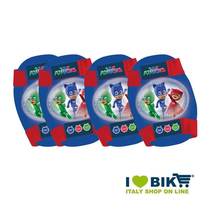 Kit gomitiere ginocchiere PJ MASKS accessori bici online shop