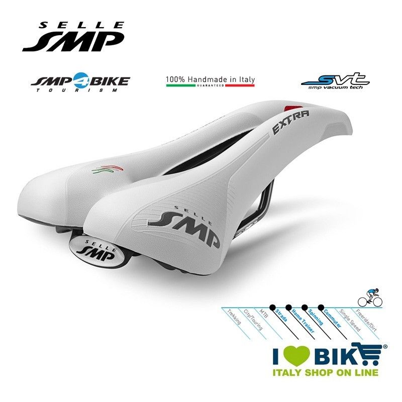 Selle vélo route SMP Extra 275x140mm ergonomique - Coque ajourée