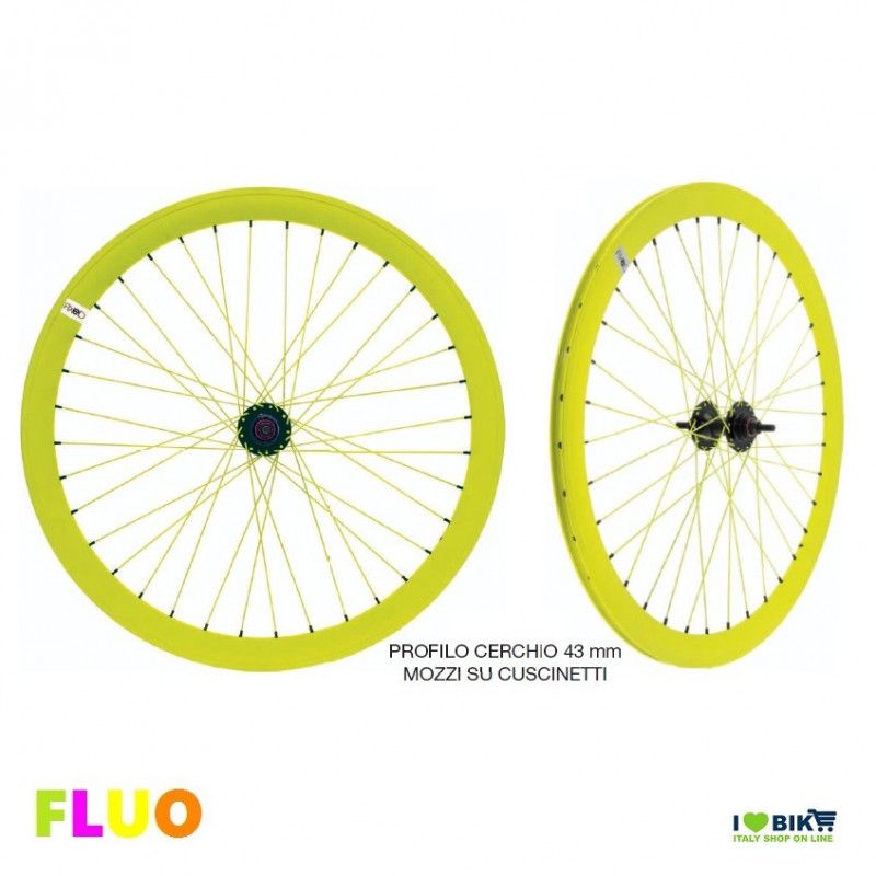 Yellow bike rims sale