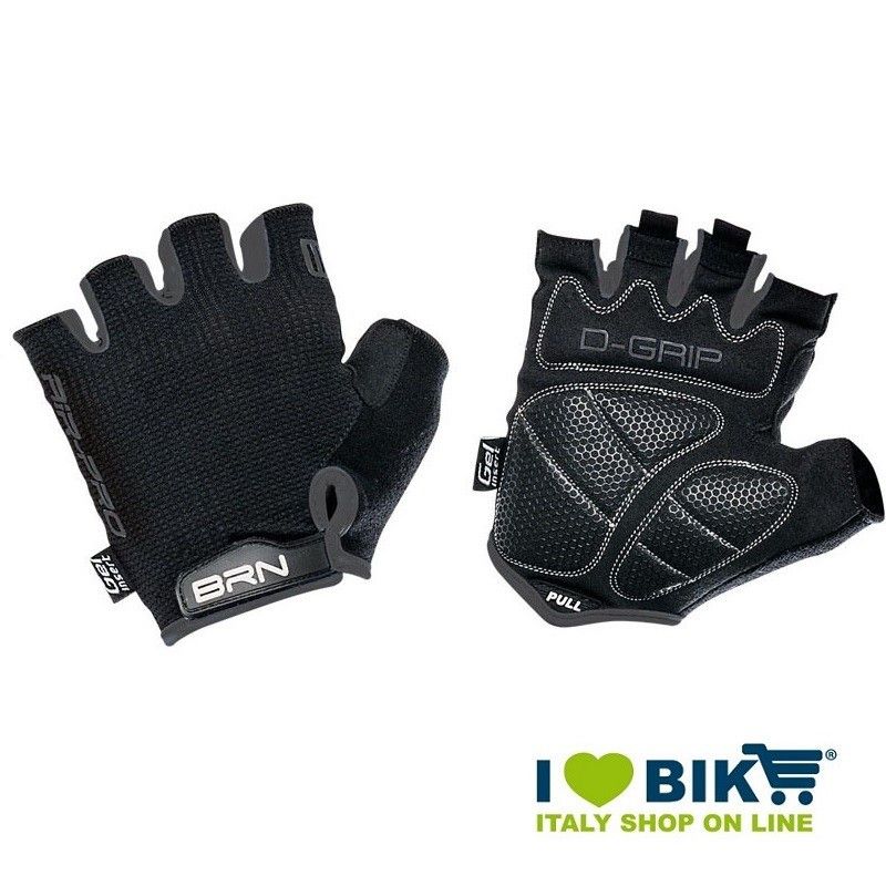 Guanti ciclo BRN Air Pro nero/grigio negozio accessori ciclismo