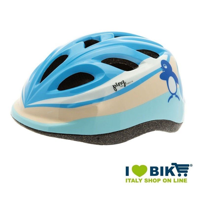 baby blue bike helmet