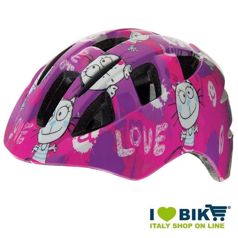 Casco bicicletta BRN Bimba Love fuxia bike store